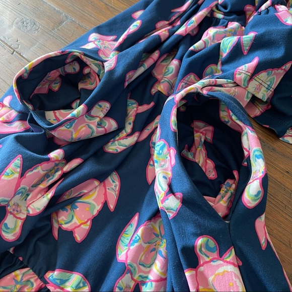 Simply Southern bell sleeve turtle print dress - Picture 10 of 16